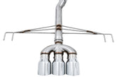 AWE Track Edition Exhaust for FK8 Civic Type R (includes Front Pipe) - Triple Chrome Silver Tips - Close Up